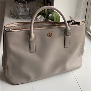 Tory Burch Robinson double zip tote
